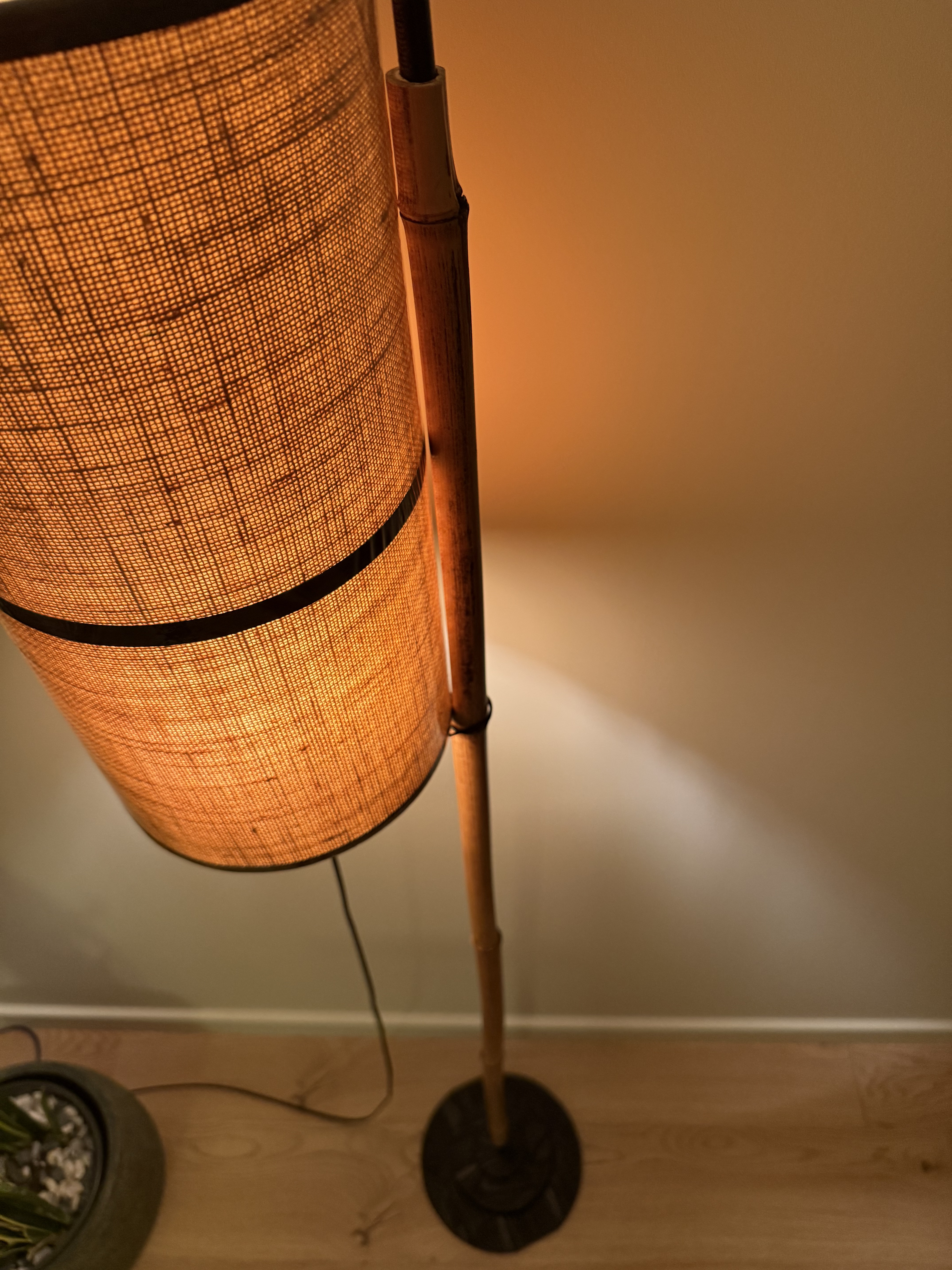 lámpara, pantalla, decoración, luz, iluminación