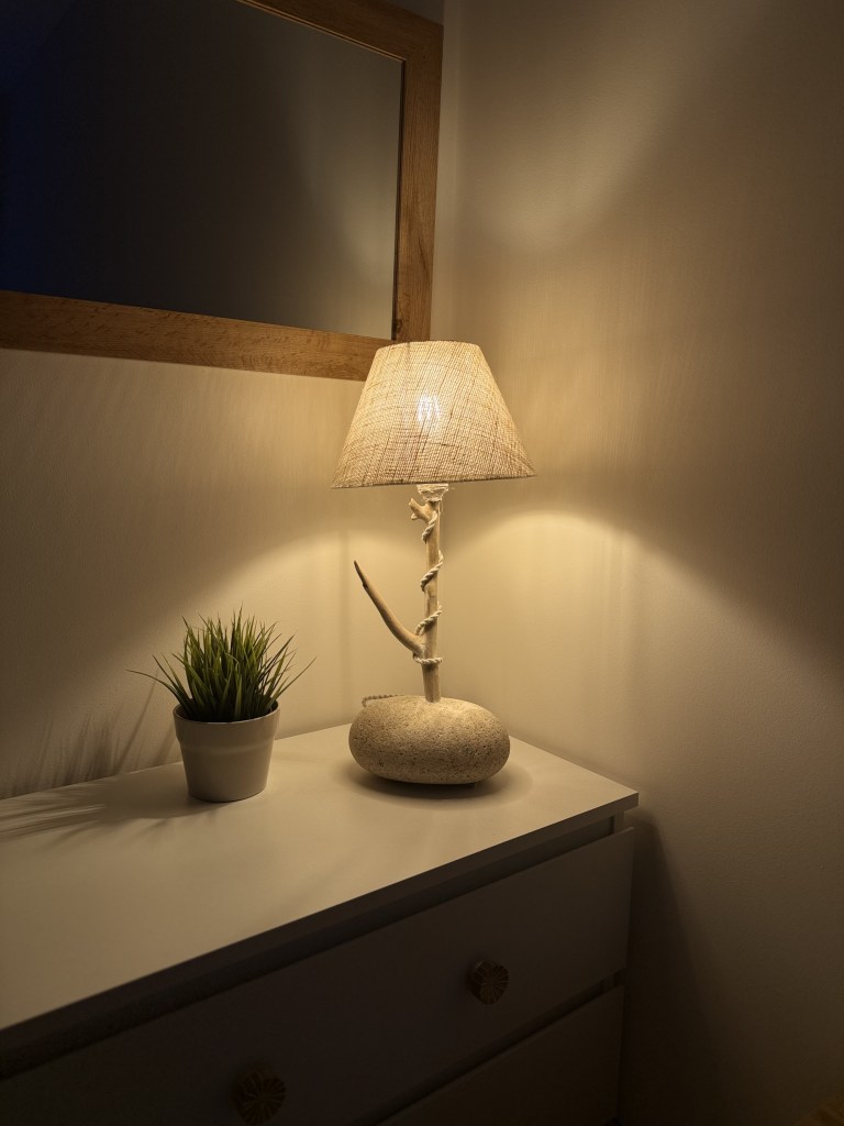 lámpara, pantalla, decoración, luz, iluminación